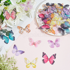 60Pcs 12 Styles 3D Gauze Butterfly Ornament Accessories&nbsp;FIND-SP0020-64C