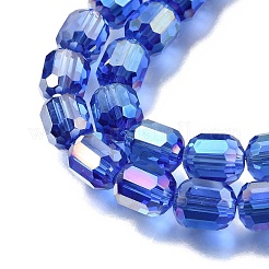 Electroplate Transparent Column Glass Beads Strands&nbsp;EGLA-A043-02-AB09