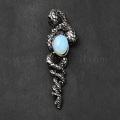 Natural & Synthetic Mixed Gemstone Big Pendants&nbsp;G-B033-06AS