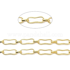 合金と鉄のリンクチェーン  スプールで  長持ちメッキ  溶接されていない  ゴールドカラー  11~26x3~10x3~6mm  約10.93ヤード（10m）/ロール&nbsp;LCHA-D001-10G