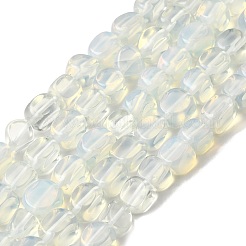 オパールビーズ連売り  ナゲット  タンブルストーン  8~11x6~8x6~8mm  穴：1mm  約47個/連  15.75''（40センチメートル）&nbsp;G-D321-A01