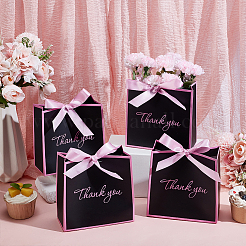 10Pcs Thank You Paper Gift Packing Boxes with Ribbon&nbsp;CON-WH0112-065A