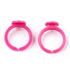カフのカラフルなアクリルリングのコンポーネント  子供用  ミックスカラー  14mm  トレイ：9mm&nbsp;SACR-R740-M