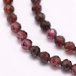Natural Garnet Beads Strands&nbsp;G-F509-37-3mm