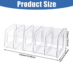 5-grid Plastic Bookends&nbsp;ODIS-WH0038-295