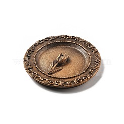 Tulip Pattern Portable Incense Burner&nbsp;AJEW-G065-01D