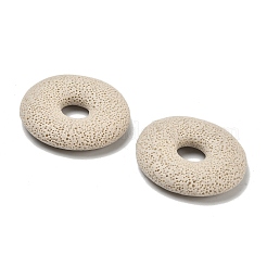 Natural Lava Rock Disc Big Pendants&nbsp;G-M203-07-1