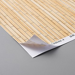 紙の粘着性の壁紙  モデル用防水ウォールステッカー  砂のテーブルの建物の装飾  タイル模様の四角形  湯通しアーモンド  285x210x0.2mm&nbsp;DIY-WH0304-540E