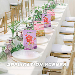 6Pcs 2 Styles Flower Printed Rectangle Paper Gift Bags with Hole Handles&nbsp;ABAG-TA0001-54