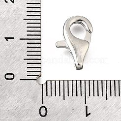 真鍮カニカン  長持ちメッキ  鉛フリー＆カドミウムフリー  ラックめっき  プラチナ  14x8.5x3mm  穴：2.5x1mm&nbsp;KK-V007-32P