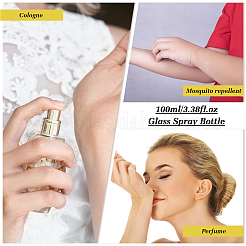 4Pcs Glass Travel Spray Bottles&nbsp;AJEW-MA0001-54A