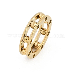 Ion Plating(IP) 304 Stainless Steel Finger Ring for Women&nbsp;RJEW-A052-03A-G01