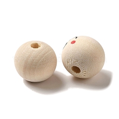 Wood European Beads&nbsp;WOOD-C006-04A