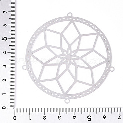 304ステンレススチールフラワーマルチ連リンク  ステンレス鋼色  66x64x0.3mm  穴：2mm&nbsp;STAS-N103-201P
