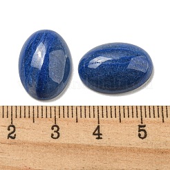 染色・加熱された天然ブルーアベンチュリンカボション  オーバル  18x13x5~5.5mm&nbsp;G-C115-01A-06
