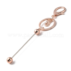 Alloy Bar Beadable Keychain for Jewelry Making DIY Crafts&nbsp;LS-KEYC-A011-01RG