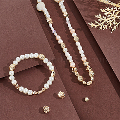 24Pcs 4 Style Brass Beads&nbsp;KK-PH0006-16