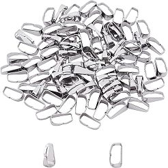 304ステンレススチールスナップオンベイル  ステンレス鋼色  7x2.5x3.5mm  穴：3x6.5mm  100個/箱&nbsp;STAS-UN0016-13P