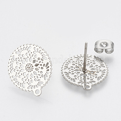 Non-Tarnish 304 Stainless Steel Stud Earring Findings&nbsp;X-STAS-S079-31B