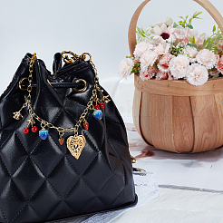 1Pc Fruit Style Brass Bag Decorative Chains&nbsp;HJEW-SC0003-25
