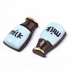 オペーク樹脂カボション  牛乳びん  ココナッツブラウン  29x17x8mm&nbsp;CRES-N022-67C