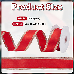 Christmas Polyester Ribbon&nbsp;OCOR-WH0078-482B