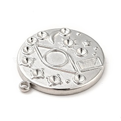 Tarnish Resistant 304 Stainless Steel Pendant Rhinestone Settings&nbsp;STAS-P312-16P