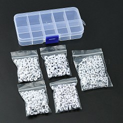 500Pcs 5 Styles Opaque Acrylic Beads&nbsp;MACR-YW0002-42