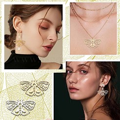 12Pcs 2 Colors 201 Stainless Steel Pendants&nbsp;STAS-SC0005-11