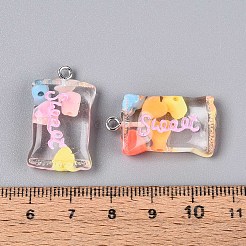 Transparent Resin Pendants&nbsp;X-RESI-T056-06