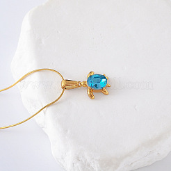 3Pcs Stainless Steel Small Sea Turtle Pendant Beach Vacation Necklaces for Women&nbsp;MI4557