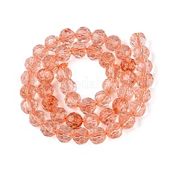 Crackle Transparent Glass Beads Strands&nbsp;GLAA-N068-06A-05