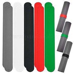 10Pcs 5 Colors Silicone Covered Iron Flip Wraps Holder Clips&nbsp;BJEW-NB0001-04