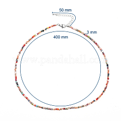 Faceted Glass Beaded Necklaces&nbsp;NJEW-JN02553