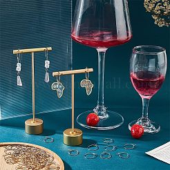 316 Stainless Steel Wine Glass Charms Rings&nbsp;STAS-UN0015-83B