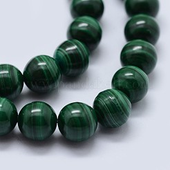 Natural Malachite Beads Strands&nbsp;G-F571-27AA2-6mm