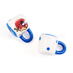 2Pcs Handmade Porcelain Mug Cup Decoration&nbsp;PORC-TA0001-55D