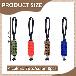 8Pcs 4 Colors Polyester & Spandex Cord Pendant Decorations&nbsp;HJEW-UN00144