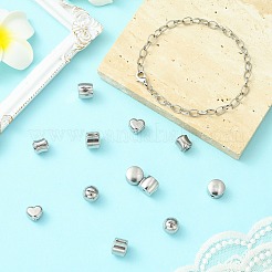 12Pcs 6 Styles 304 Stainless Steel European Style Clasps&nbsp;STAS-CJ0002-77