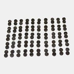 Electroplate Natural Druzy Crystal Cabochons&nbsp;G-L047-8mm-03