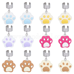 12Pcs 6 Style Alloy Enamel Stethoscope Pendant Decorations&nbsp;HJEW-OC00129