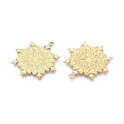 304 Stainless Steel Christmas Snowflake Pendants&nbsp;STAS-T067-38G