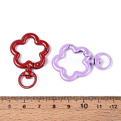 Spray Painted Alloy Swivel Snap Hook Clasps&nbsp;PALLOY-T092-70