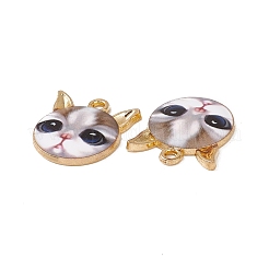 Rack Plating Alloy Enamel Pendants&nbsp;LS-ENAM-K050-02G