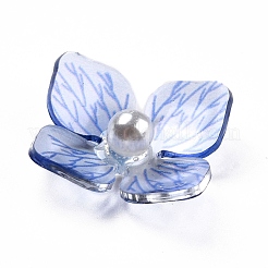 アクリルカボション  花  コーンフラワーブルー  16x15.5x5mm&nbsp;LS-X-SACR-E002-16