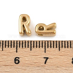 304ステンレススチールチャーム  文字L  イオンプレーティング（ip）  18KGP本金メッキ  文字r  7.5x4.5x3.5mm  穴：1.8mm&nbsp;STAS-C135-03R-G