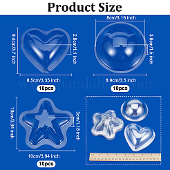 30Pcs 3 Styles Transparent PVC Packing Box&nbsp;FIND-OC0013-56