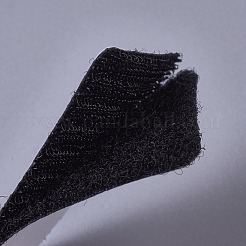 両面粘着テープ  ナイロンとポリエステルのマジックテープ  長方形  ブラック  60x40x3mm  20個/セット&nbsp;AJEW-WH0098-83A