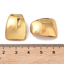 304ステンレスペンダント  台形チャーム  ゴールドカラー  22x17x9.5mm  穴：5x4mm&nbsp;X-STAS-L309-18B-G