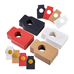 200Pcs 4 Colors Paper Wine Glass Charms Tags&nbsp;AJEW-PH0011-99